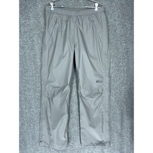 REI Co-Op Rainer Rain Pants Mens M Gray HydroWall 2.5L Full-Zip Nylon Outdoor